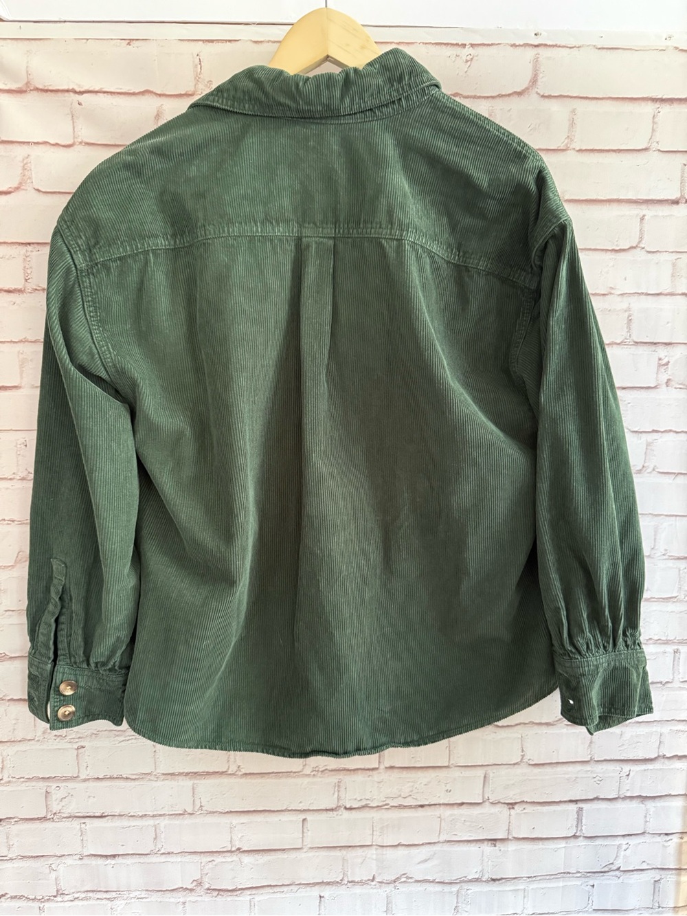 Levi's Green Corduroy Button-Down Shirt - Picture 4 of 5